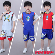 Ottman boy T-shirt short sleeve suit 2022 Summer new clothes CUHK Childrens sports Two sets of summer clothing