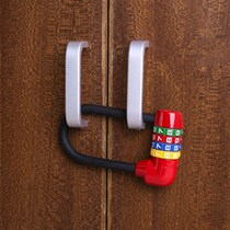 Book bag lock file cabinet password lock household large iron door outdoor drawer metal fixed non-embroidered steel chain