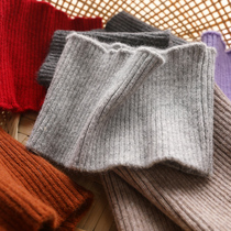 Bib Mens Winter Plus velvet Joker Warm Neck Knitted Neck Thickened Outdoor Cycling Mens Scarf Korean