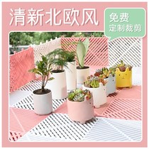 Nordic burglar-proof window base plate plastic grid anti-fall protective net window anti-fall net balcony bezel anti-theft net base plate