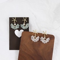  S925 silver needle holiday style Korean fresh forest starfish flower earrings feminine temperament simple stud earrings E100
