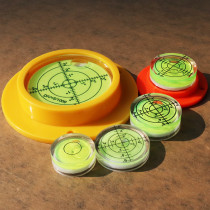Horizontal ruler Round square balance horizontal bubble green light small level cylindrical adjustment mini universal