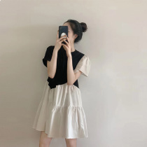 Maternity summer dress fashion 2021 summer new suit skirt small casual maternity dress summer
