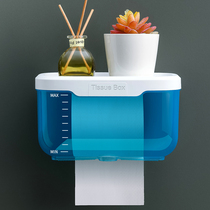 Toilet tissue box toilet paper rack drawing box Non-punching creative waterproof tissue rack toilet paper box