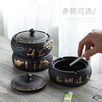 Ash Tray Chinese Style China Wind Retro ashtray Large extra-large gas office Living room Brief