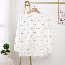 Flannel pajamas men and women autumn and winter season thickened plus fleece warm single top coral fleece plus size home jacket