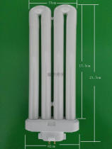 Famous Songqiao MAZUBA Yuba lighting 36W lamp 6500K white light square four-pin plug-in energy-saving lamp four-row tube