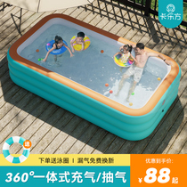 Inflatable swimming pool childrens home family baby child adult baby air cushion inflatable pool foldable outdoor