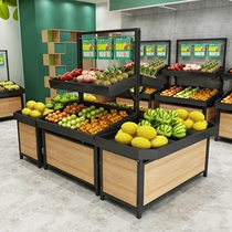 Shelf shelf Supermarket heap head convenience store display rack Nakajima fruit and vegetable heavy-duty multi-functional commercial multi-layer