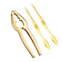 Eating crab tool three sets of crab clip 304 stainless steel crab needle crab pick seafood needle crab spoon crab fork