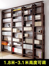 Solid wood bookcase bookcase floor-to-ceiling shelves Wall full shelf indomitable spirit minimalist living room study bookcase
