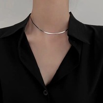  European and American hip-hop snake bone chain necklace Net red temperament clavicle chain necklace s cold wind vegetarian chain