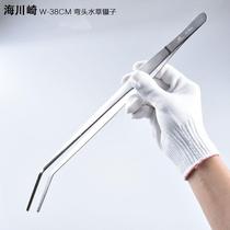 Super hard pinch straight clamp cleaning and clamping extended version of cupping tip big tweezers large tool bend long industrial extra large