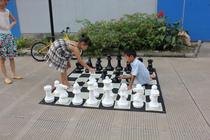 Chess outdoor giant chessboard king height 41cm pieces chessboard set Kindergarten interschool learning chessboard