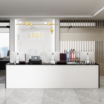 Company front desk reception desk simple modern consultation welcome cashier bar office counter desk desk