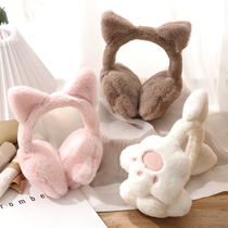 Winter earmuff autumn and winter warm earmuff earmuff earmuff female ear protection earmuff antifreeze cute cat claw Korean earmuff
