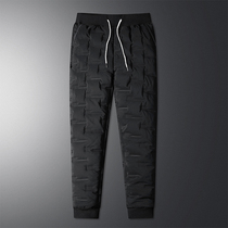 Middle Aged Men Winter Warm Cotton Pants Middle-aged Men Loose Thickened Bunch Leggings Pants Dad Loaded Sports Casual Pants