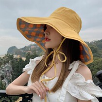 Fisherman Hat Lady Great Hat Visor Sunscreen Fashion Anti-UV Summer Cover Sun Hat Ins Spring Autumn Sun Hat