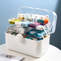 Medicine box net red small medical box small medicine box medicine household emergency multi-layer medicine layered large capacity storage box
