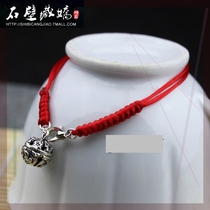 Anklet womens red rope Korean version of the simple student forest palace bell anklet ancient style gift sexy tibetan silver belt bell