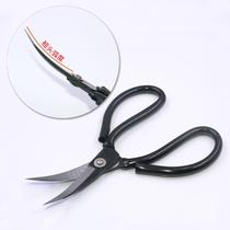 Alloy steel elbow scissors cocked head scissors industrial scissors curved shoe material outsole special trimming thread head embroidery scissors