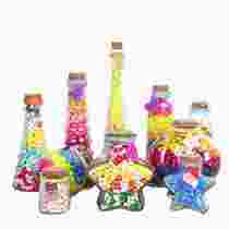 Star bottle LED small lantern glass bottle lucky star plastic tube wishing bottle DIY starry sky rainbow bottle