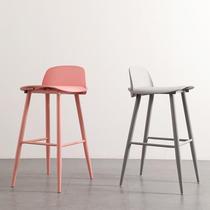 Bar table chair Nordic high stool creative plastic bar chair front desk 60CM chair modern minimalist bar stool designer