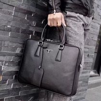 Overseas mens single shoulder bag slanted satchel bag Genuine Leather Handbag Male Luxury Goods Business Computer Briefcase