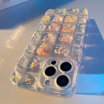 Fresh summer ~ personality ice cube jumping candy is suitable for Apple 13pro mobile phone case iPhone13pro new 13promax creative 12 transparent 12pro all-inclusive 12promax anti-fall 11 x