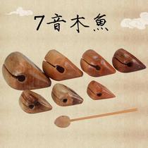 New musical instrument old-style wooden fish method Buddhist Temple Home Read the small number of the small solid wood Liver Big and Buddhist monk percussion