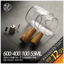 Glass small Milk Cup espresso glass coffee cup latte cup double mouth sharing coffee cup