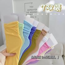 Socks Children Summer thin style Goose Down Pile Socks Sox Women Spring Summer Ice Icing Socks in the Chak Sox Sox stockings