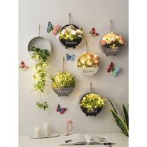 Living room bedroom wall Wall room decoration Wall Wall TV background decoration pendant wall hanging Net Red Wall dining room