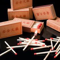 100 boxed high quality vintage small match light fire vintage nostalgic disposable match hotel camping match