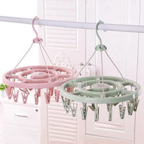 36 clip household socks hangers multi clip disc underwear Baby Clothes Clothes support women windproof clothes clothes hanging clothes clips