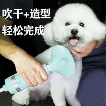 Pet hair pulling artifact blowing wind comb dog pulling machine integrated hair dryer Teddy blowing hair comb beauty Special