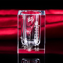 Teachers Day gift crystal pen holder custom creative 2021 new color send female teacher male practical gift