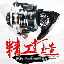 Fishing head spinning wheel Fishing line wheel Fishing wheel All metal head stainless steel sea rod wheel Rock fishing Luya rod long throw wheel