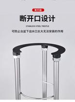 In-stage basin bracket Stainless Steel Support Frame Ceramic Washbasin Home Free Punch Thickening Fixed Washbasin Bay