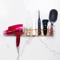 Beech Wood Toothbrush Wind-dryer Tooth Cup Gargling Cup Holder Electric Hair Dryer Bracket SHELSHELF Shelve Rack Toothpaste Racks