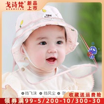 Baby protective cap anti-droplet baby hat anti-epidemic door mask baby isolation cap child protective face mask