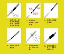 Pipe-measuring stopper aluminum shell spring probe head bag turnover detection instrument row-blocking probe plug probe