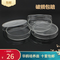 Huagull Glass Culture Dish Thickened cell bacteria culture Petri dish diameter 60 75 90100120150m m 90100120150m m-temperature resistant Bio-Pindish Experimental Experimental Utensil