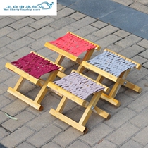 Mazha wooden stool multifunctional wooden stool small bench home can be stored adults knot solid wood ins Net red fishing