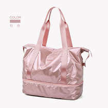 Large Capacity Women Travel Bag Short Haul Bag Fitness Handbag To Be Produced Bag Cashier Bag Subs Light Canvas Luggage Bag