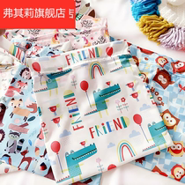 Baby waterproof baby hanging bag Diaper bag Non-wet out storage bag Crib clothes Diaper portable bag