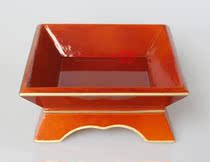 G21 New Mongolian meal wooden square plate red small wooden plate Mongolian tableware hand meat tray pure solid wood pure