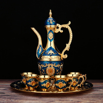 Eurostyle Palace Wine Furniture Suit Home Ancient Wind Wine Jug Creative Light Lavish Retro White Wine Glass Pendulum Wine Glass