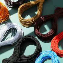 1mm thin round elastic hanging tag string string string Beed bead wooden bead string string string bead rubber string rubber string rubber band elastic rope