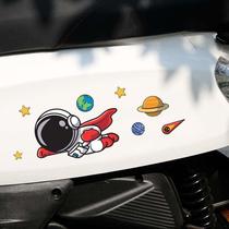 Cartoon cute space astronaut sticker electric car motorcycle body iPad creative sticker helmet decoration sticker